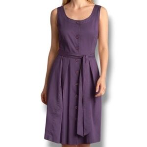Theory “Lucilla” Button Down Sleeveless Tie Waist Wrap Dress Size 12 NWT